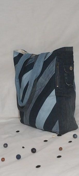 grand cabas en jean 